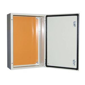 TABLERO METALICO HERMETICO 500x400x200 MM C/PLACA BASE, RAL 7035 ST4520 FNX