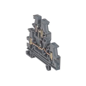 BORNERA DE CONEXION 2 PISOS GRIS 4 MM PORTADIODO 037155 Legrand