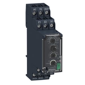 RELE TEMPORIZADOR RE22, 24-240V, 2NA/NC, MULTIFUNCION, 0.05s-300H, C/TEST RE22R2MYMR Schneider Electric