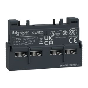 CONTACTO AUXILIAR FRONTAL ,PARA TESYS GV ,2 NA GVAE20 Schneider Electric