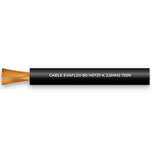 CABLE EVAFLEX-80 H07Z1-K 2,5MM2 750V NEGRO CL 5. 20322022 General Cable