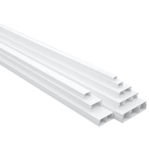 CANALETA DE PVC CERRADA 20x12.5mm BLANCO C/CINTA AUTOADHESIVA X MTS 01030102785 EFAPEL