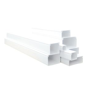 CANALETA DE PVC CERRADA 20x20mm BLANCO C/CINTA AUTOADHESIVA X MTS 01030102798 EFAPEL