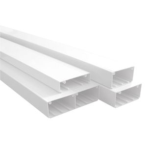 CANALETA DE PVC CERRADA 100x50mm BLANCO CLIPAJE DIRECTO X MTS 01030102804 EFAPEL