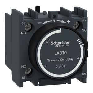BLOQUE DE CONTACTO TEMPORIZADOS  ,TESYS  ,0.3-3S ON DELAY  , 1NA + 1NC 03210101647 Schneider Electric