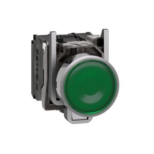 PULSADOR LUMINOSO LED XB4 Ø22MM VERDE 24VAC/DC 032105073 Schneider Electric