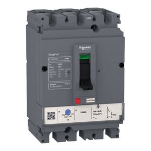 INTERRUPTOR AUTOMATICO REGULABLE CVS160F, TMD, 3X 87 - 125A, 220V(70KA)/380V(36KA)/440V(36KA) 04620200759 Schneider Electric