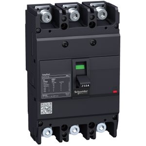INTERRUPTOR AUTOMATICO FIJO EZC250N, 3X200A, 220V(50KA)/380V(25KA)/440V(20KA) 042802019 Schneider Electric