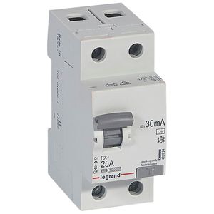 INTERRUPTOR DIFERENCIAL RX3 2x25A 30mA TIPO AC 042803013 Legrand