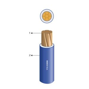CABLE FREETOX-PC NH90 450/750V 1.5MM2 AZUL 02590200210 Indeco