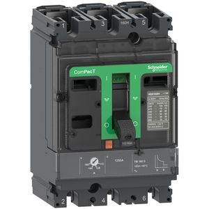INTERRUPTOR AUTOMATICO REGULABLE NSX160H 70KA AC 3P3R 160A TMD 04620200910 Schneider Electric