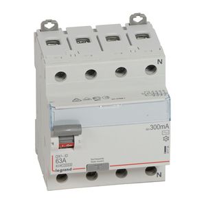 INTERRUPTOR DIFERENCIAL DX3 TIPO AC 4X63A 300mA 230V 042803503 Legrand