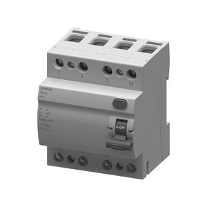 INTERRUPTOR DIFERENCIAL DIN RCCB 4x63A 30mA 04280200829 Siemens