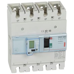 INTERRUPTOR ELECTRONICO DPX3 250 4P  LSI REG de  100A a 250A. 36kA - 380/415 Vac 04620200025 Legrand