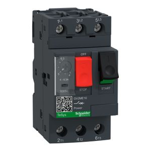 GUARDAMOTOR TERMOMAGNETICO ,TESYS DECA GV2 ,3P ,4 - 6.3A 100KA 415V GV2ME10 Schneider Electric