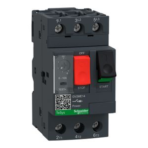 GUARDAMOTOR TERMOMAGNETICO ,TESYS DECA GV2 ,3P ,6 - 10A 100KA 415V GV2ME14 Schneider Electric