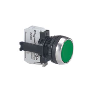PULSADOR RASANTE NO LUMINOSO VERDE - INCLUYE CONTACTO NA 023702 Legrand