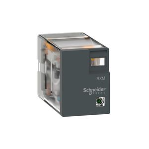 RELE MINIATURA EASY RXM 8 PINES, 5A, 24VDC RXM2LB1BD Schneider Electric