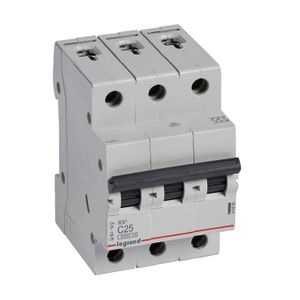 INTERRUPTOR TERMOMAGNETICO RX3 C25 3X25AMP 10KA/230VAC 419886 Legrand