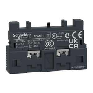 CONTACTO AUXILIAR  FRONTAL ,PARA TESYS ,NA O NC GVAE1 Schneider Electric