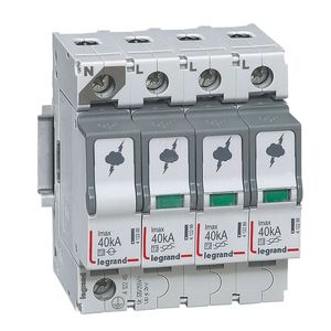 LIMITADOR DE SOBRETENSION T2 3P+N 320V 412245 Legrand