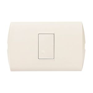 INTERRUPTOR UNIPOLAR SIMPLE 10A 250V MODUS STYLE MARFIL AE2100EM Bticino