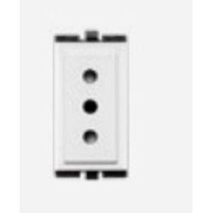 MODULO TOMA 3 EN LINEA 10A-250VAC 2P+T S17 BLANCO 173001
