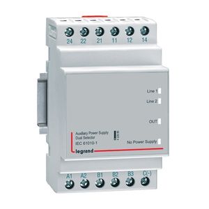 SELECTOR DE ALIMENTACION DOBLE MODULAR PARA UNIDADES DE AUTOMATISMO 4P- 230Vac 422686 Legrand