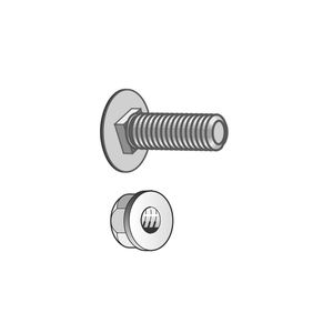 TORNILLO CON TUERCA (100 juegos)  BTRCC 6x20 EZ ZINCADO ELECTROLITICO CM801011 Legrand