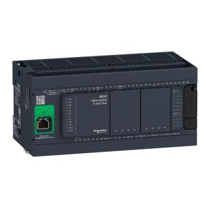 PLC MODICON M241, 14 ENT. DIGITALES, 12 SAL. RELE/4 SAL. TRANS., 1 ETH.+2 MODBUS, 110-240VAC TM241CE40R Schneider Electric