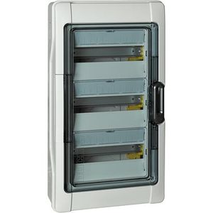 TABLERO BTDIN IP65 DE 36 POLOS EN 3 FILAS CON PUERTA F107N36D3 Bticino