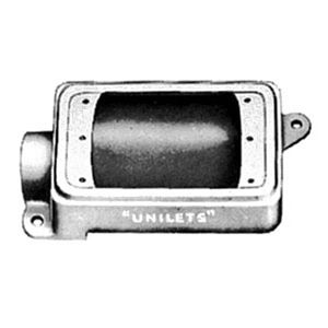 CAJA FS D/ALUMINIO 3/4" P/TOMACORRIENTE FS175L Appleton