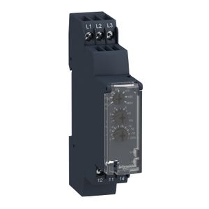 RELE CONTROL DE VOLTAJE RM17, 208-480V, 1NA/NC, SECUENCIA/FALTA FASES, SUBTENSION RM17TU00 Schneider Electric