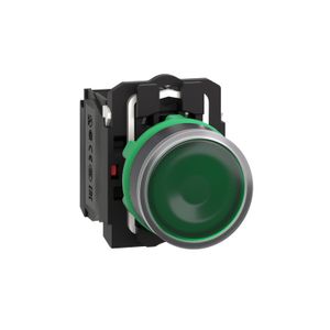 PULSADOR LUMINOSO 22 MM. VERDE 220VAC XB5AW33M5 Schneider Electric