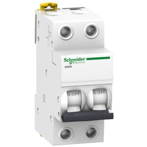 INTERRUPTOR TERMOMAGNETICO ,ACTI 9 IK60N , 2 X 16 A 10KA 220V A9K24216 Schneider Electric